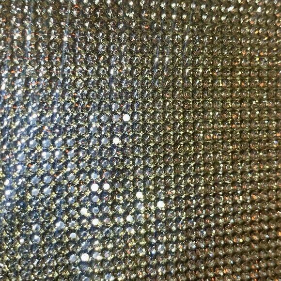 Brand New Jessica McClintock Gold super shiney jeweled purse/bag - Picture 9 of 10